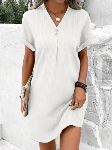 Carina – Vestido boho con escote en V