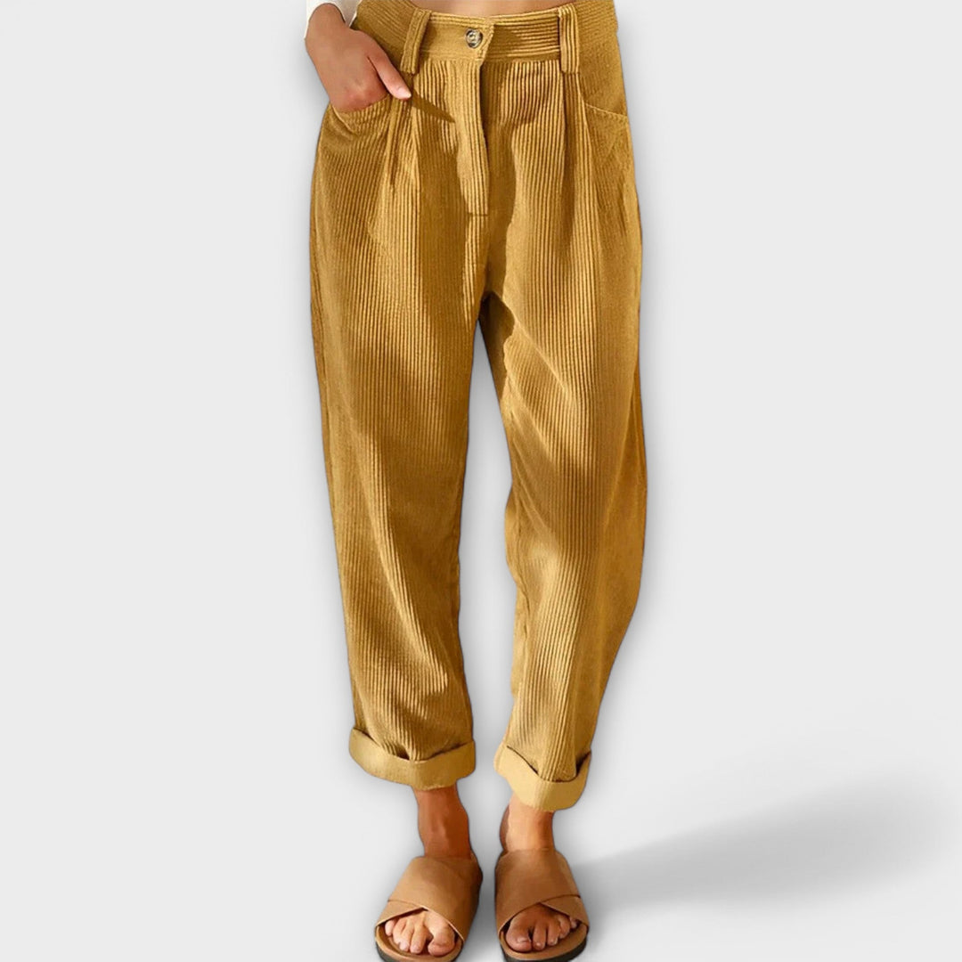 Jana - Pantalones de terciopelo modernos