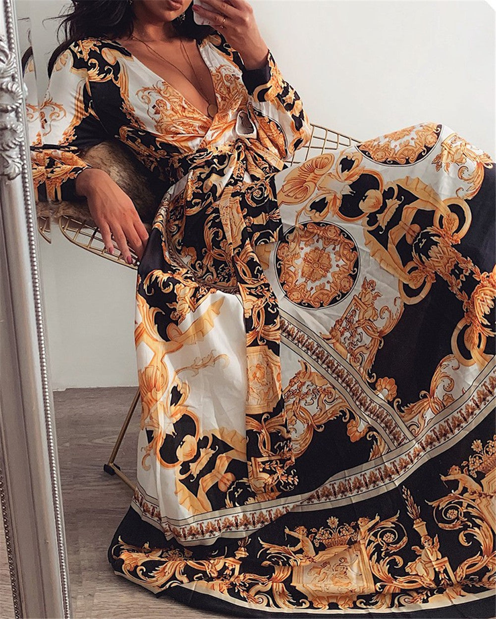 Fabiola – Vestido boho estampado
