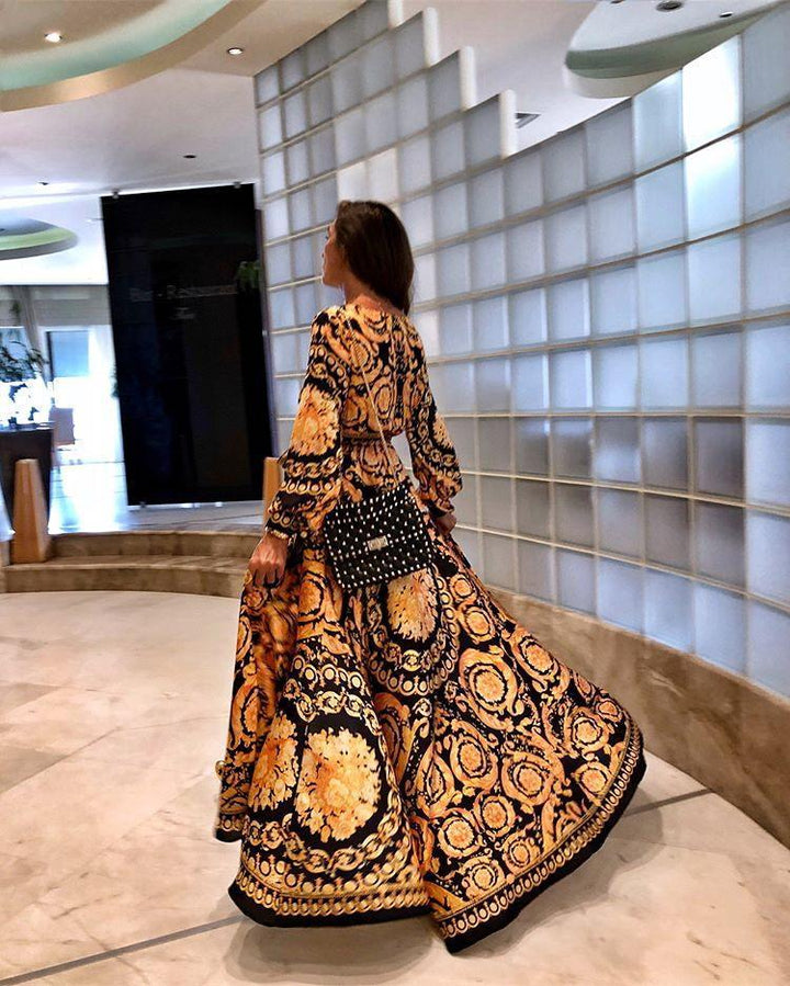 Fabiola – Vestido boho estampado