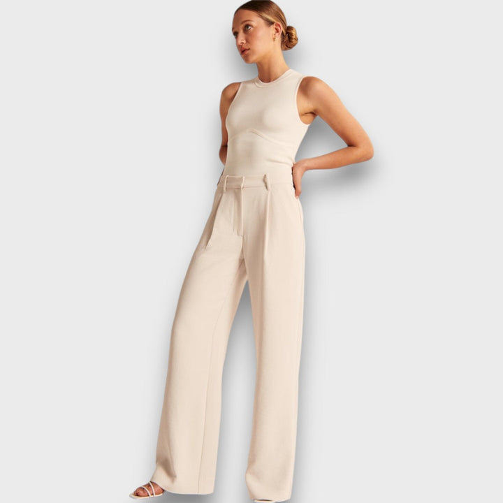 Alva – Pantalones largos de cintura alta