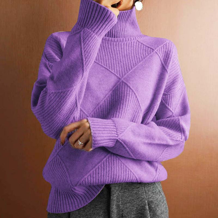 Viola | Suéter de Cuello Alto Tejido