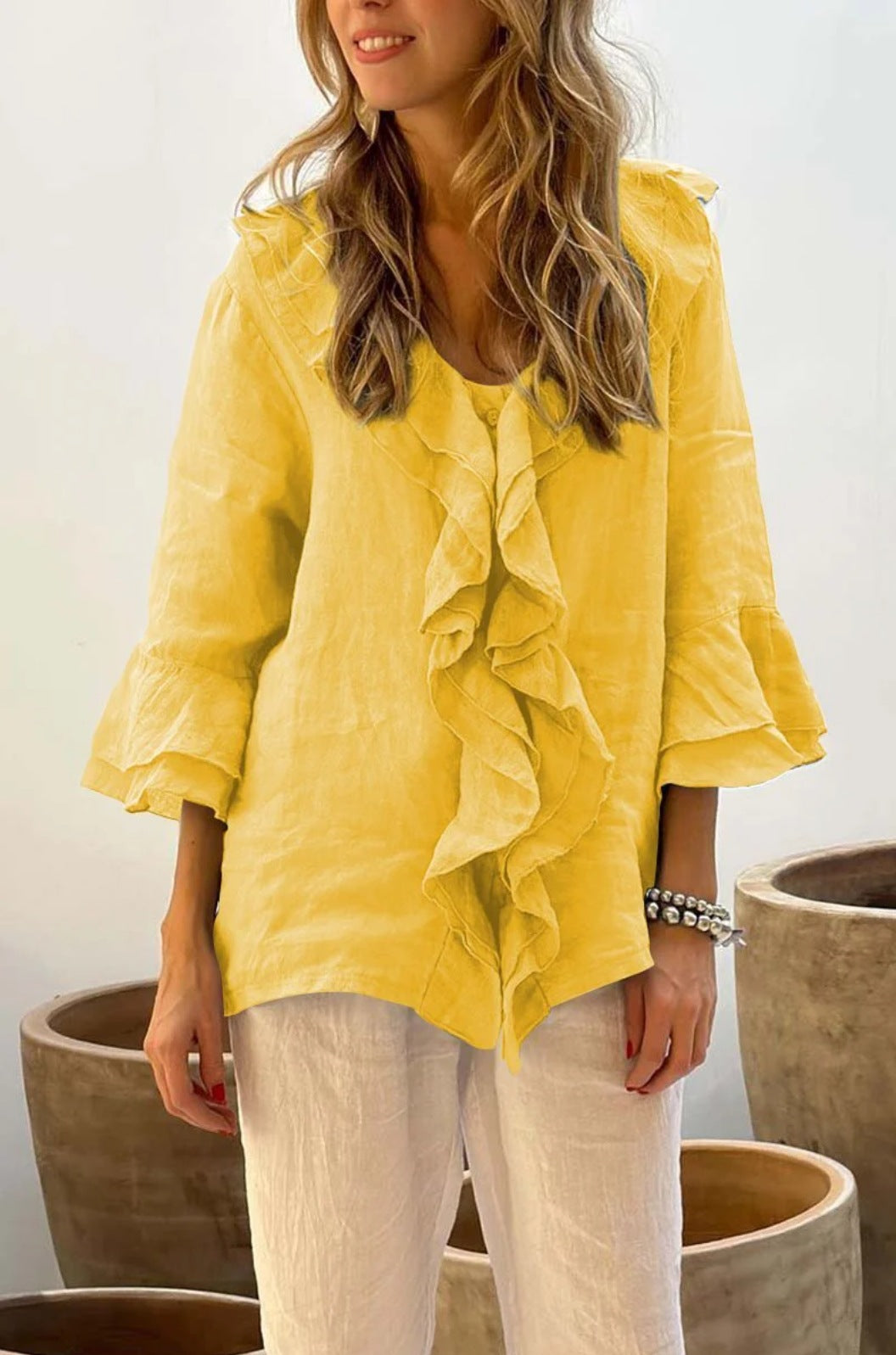 Loralei - Blusa con volantes