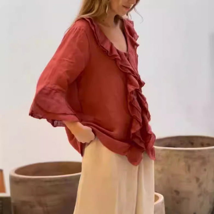 Loralei - Blusa con volantes