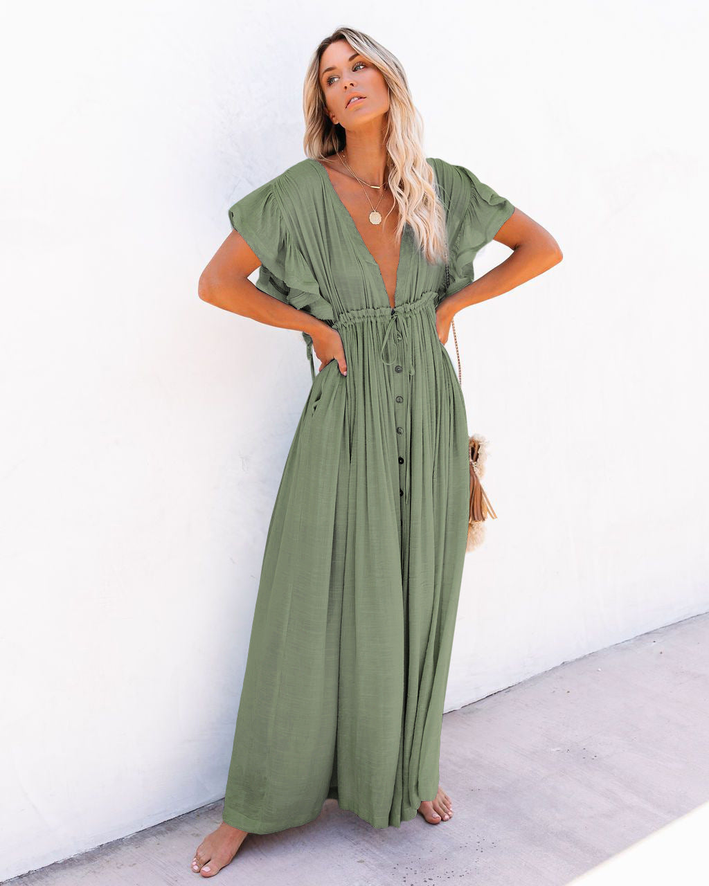 Corinna – Vestido boho maxi ligero