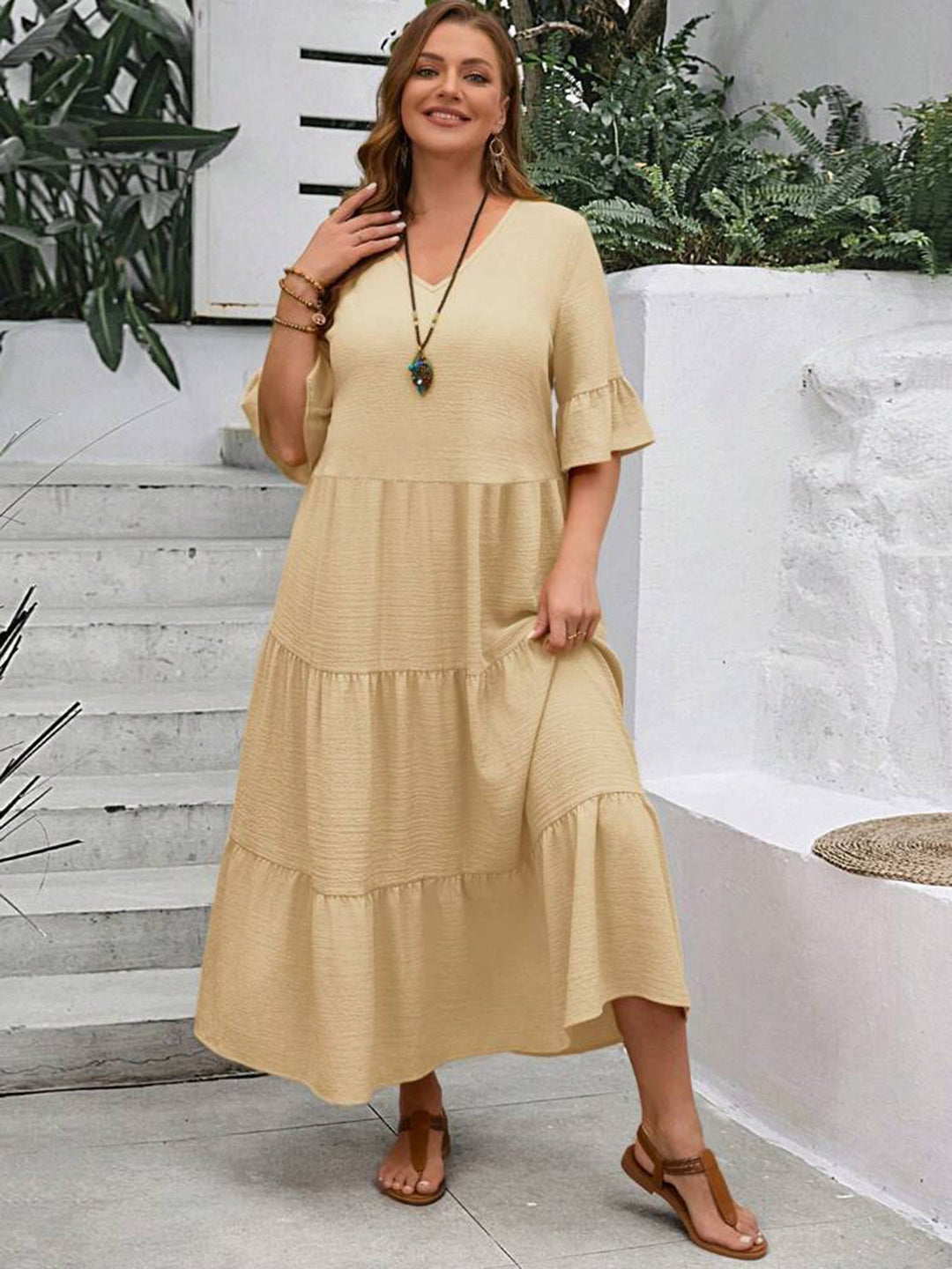 Avelina – Vestido boho fluido elegante