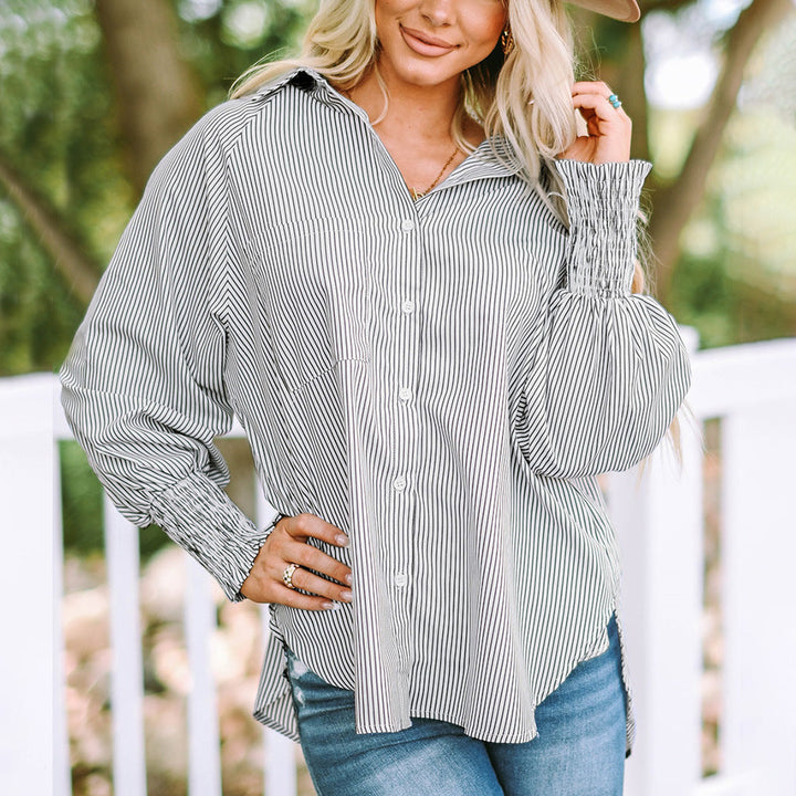 Quinlee - Camisa de rayas suave
