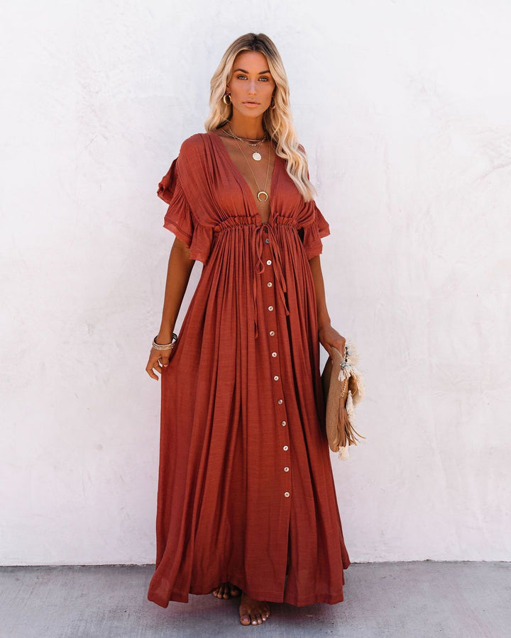 Corinna – Vestido boho maxi ligero