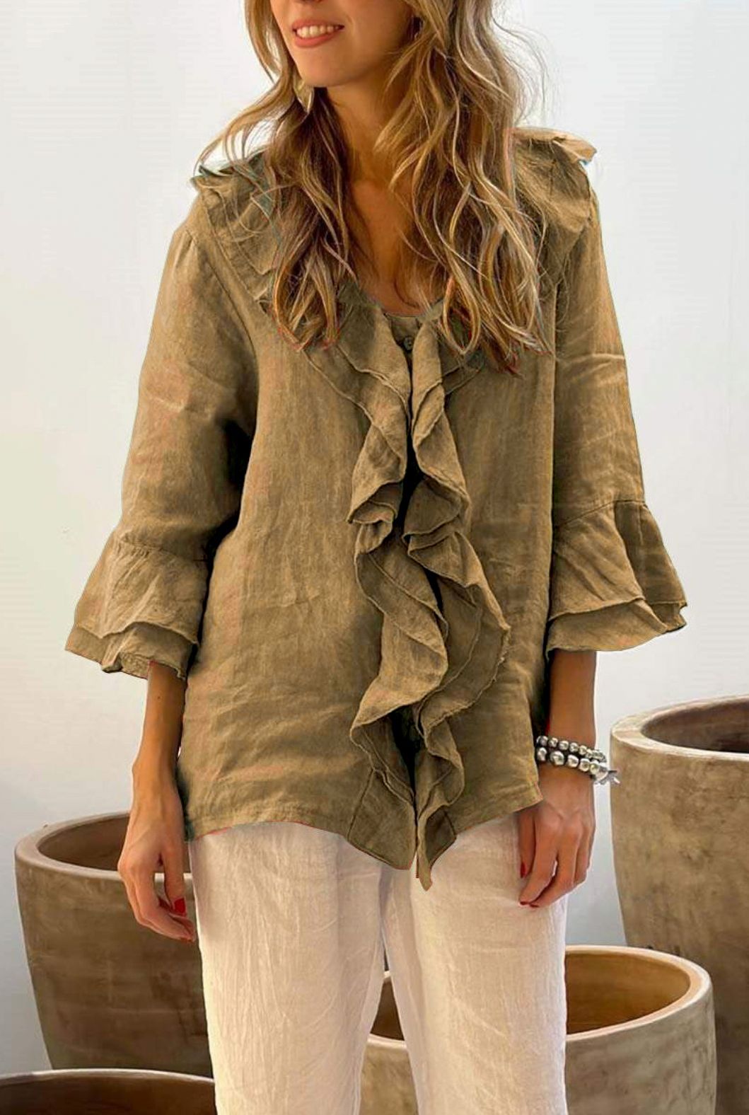 Loralei - Blusa con volantes