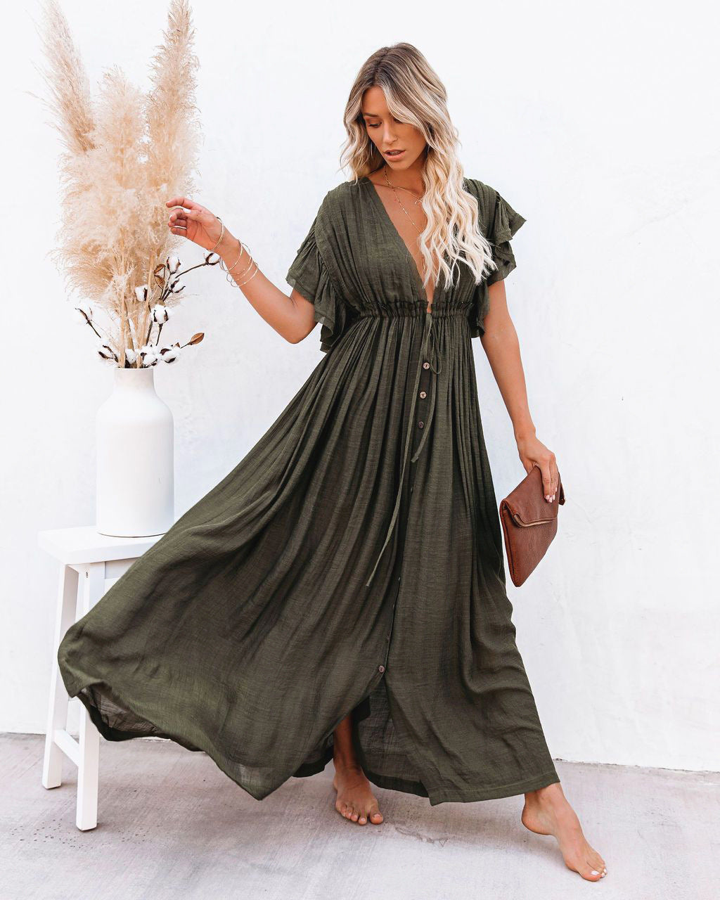 Corinna – Vestido boho maxi ligero
