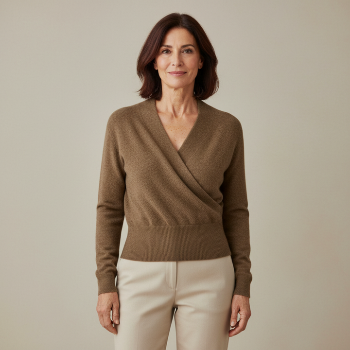Rosa | Jersey Cruzado con Escote en V