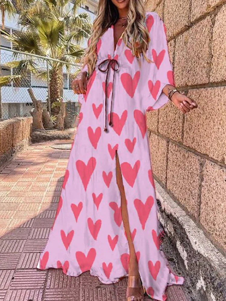 Daria – Vestido boho caftano