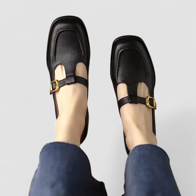 Isabella - Tacones ortopédicos con cinturón en T