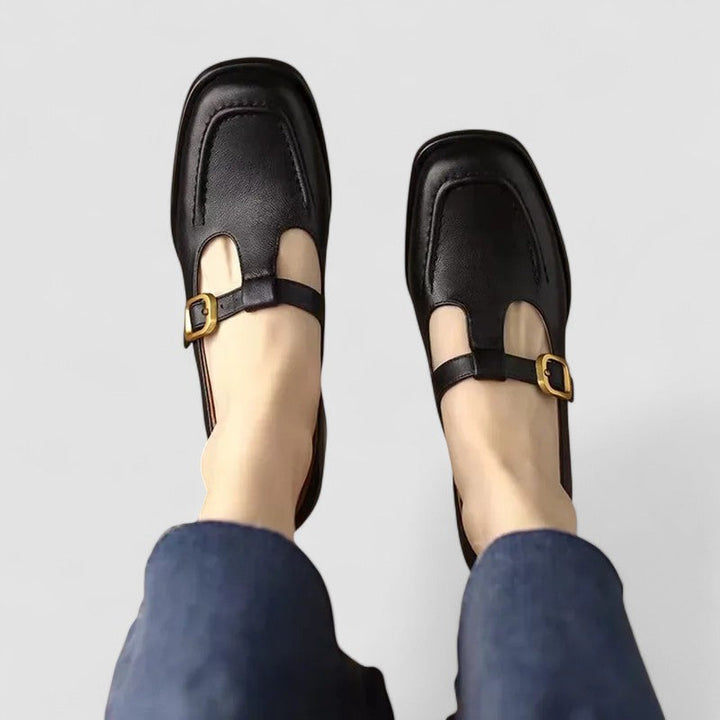 Isabella - Tacones ortopédicos con cinturón en T