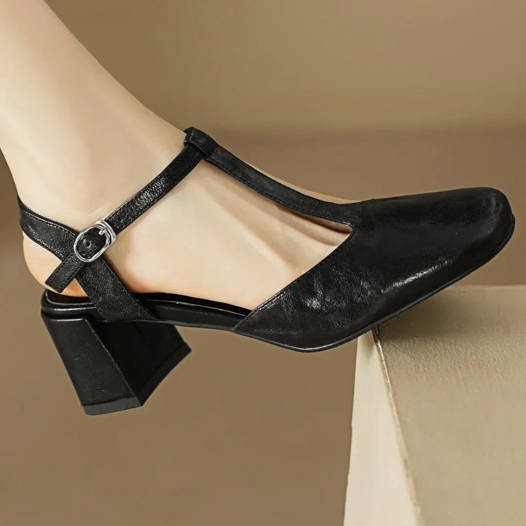 Valeria - Tacones clásicos con cinturilla