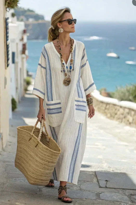 Allegra – Vestido boho maxi de verano