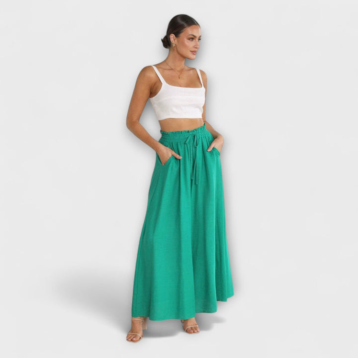 Oralith - Pantalones Plisados Confortables