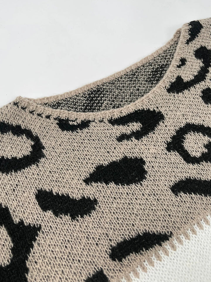 Lela | Suéter de leopardo audaz