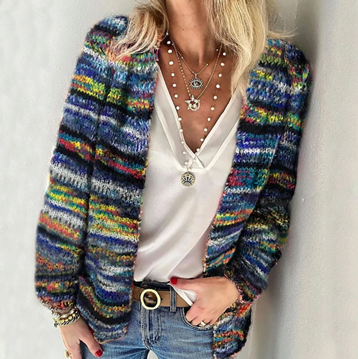 Cleo | Cárdigan elegante multicolor