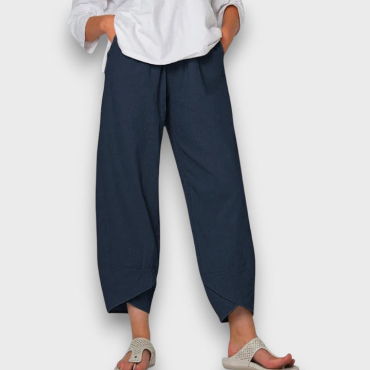 Neve – Pantalones de verano ligeros con dobladillo moderno