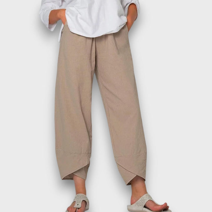 Neve – Pantalones de verano ligeros con dobladillo moderno