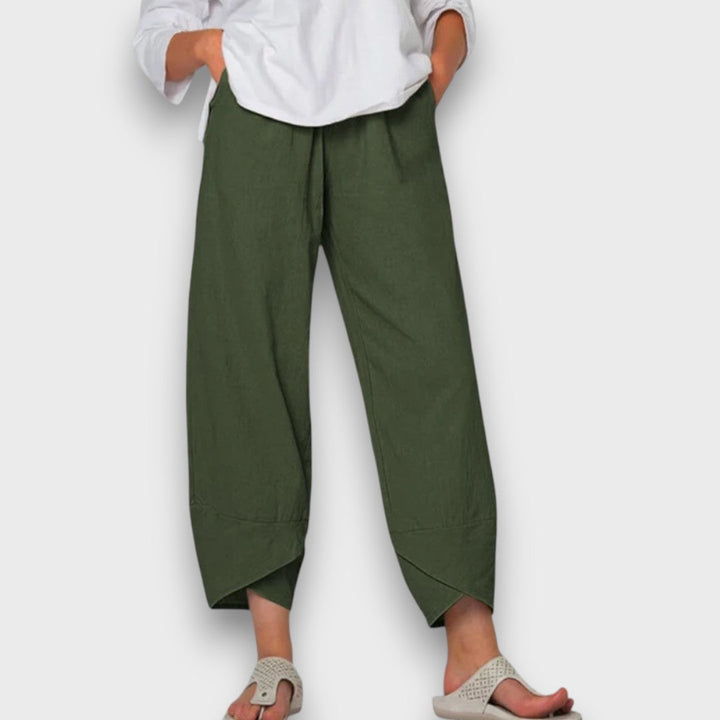 Neve – Pantalones de verano ligeros con dobladillo moderno