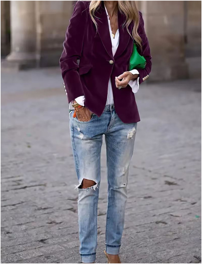 Alessia – Blazer elegante con un botón