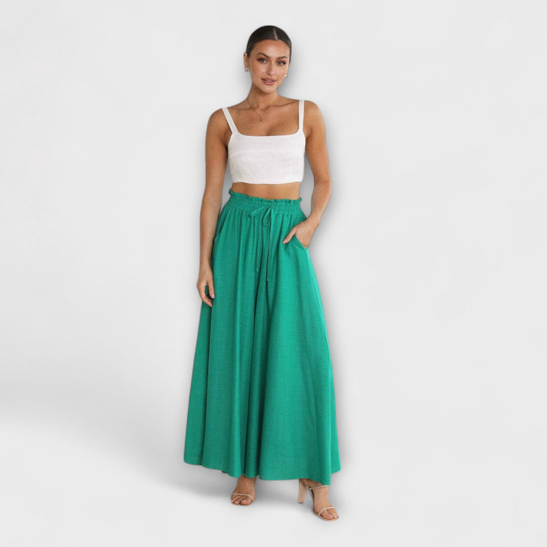 Oralith - Pantalones Plisados Confortables