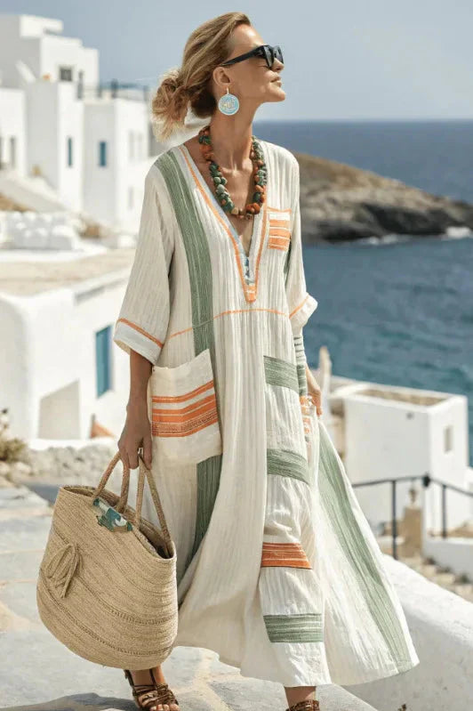 Allegra – Vestido boho maxi de verano
