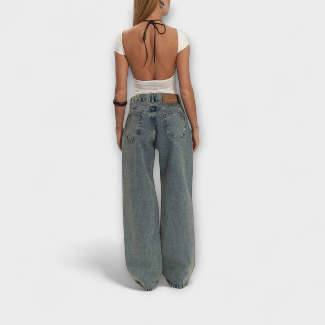 Rayne - Jeans en Denim Azul Transparente Trixie