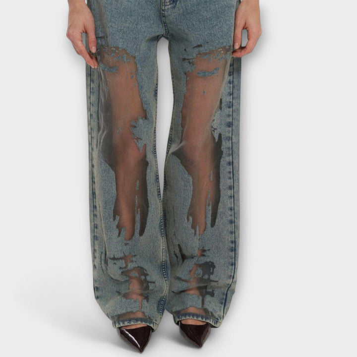 Rayne - Jeans en Denim Azul Transparente Trixie