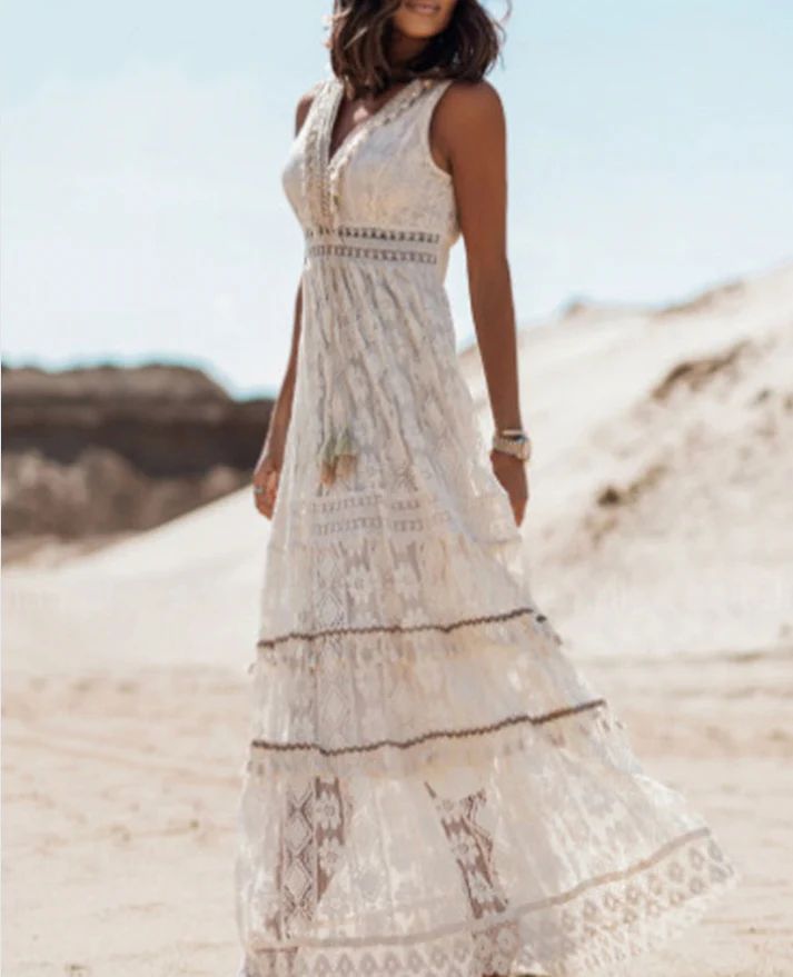 Alison – Vestido boho midi