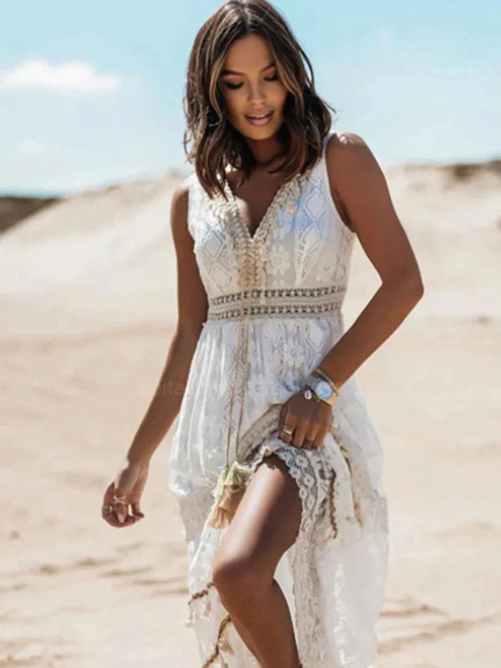 Alison – Vestido boho midi