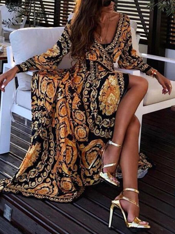 Fabiola – Vestido boho estampado