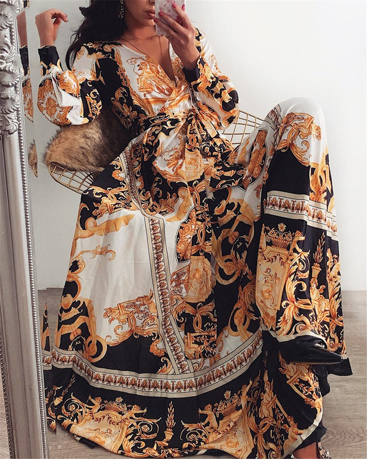 Fabiola – Vestido boho estampado