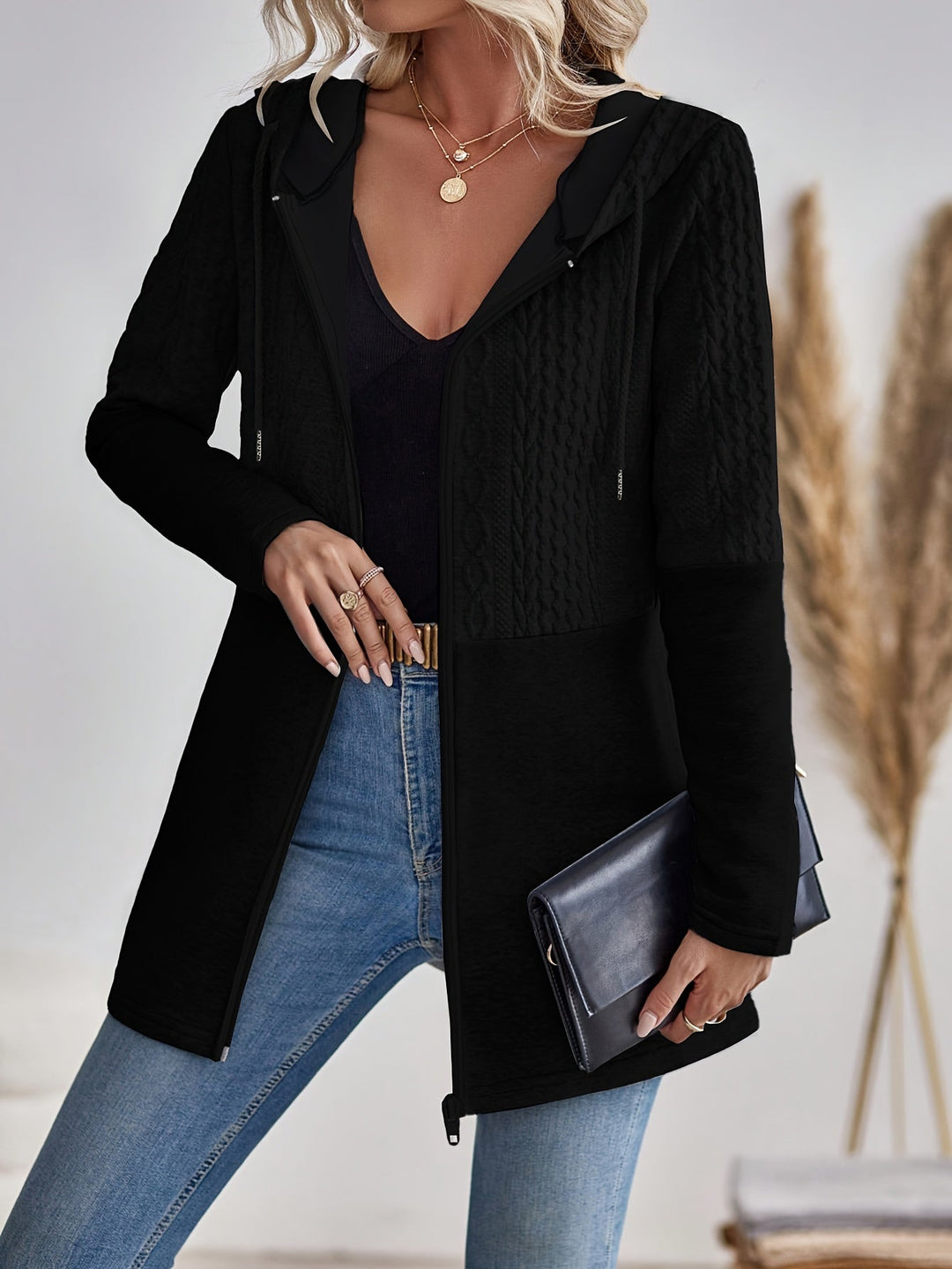 Vespara – Sudadera de Mujer con Cremallera y Capucha Elegante