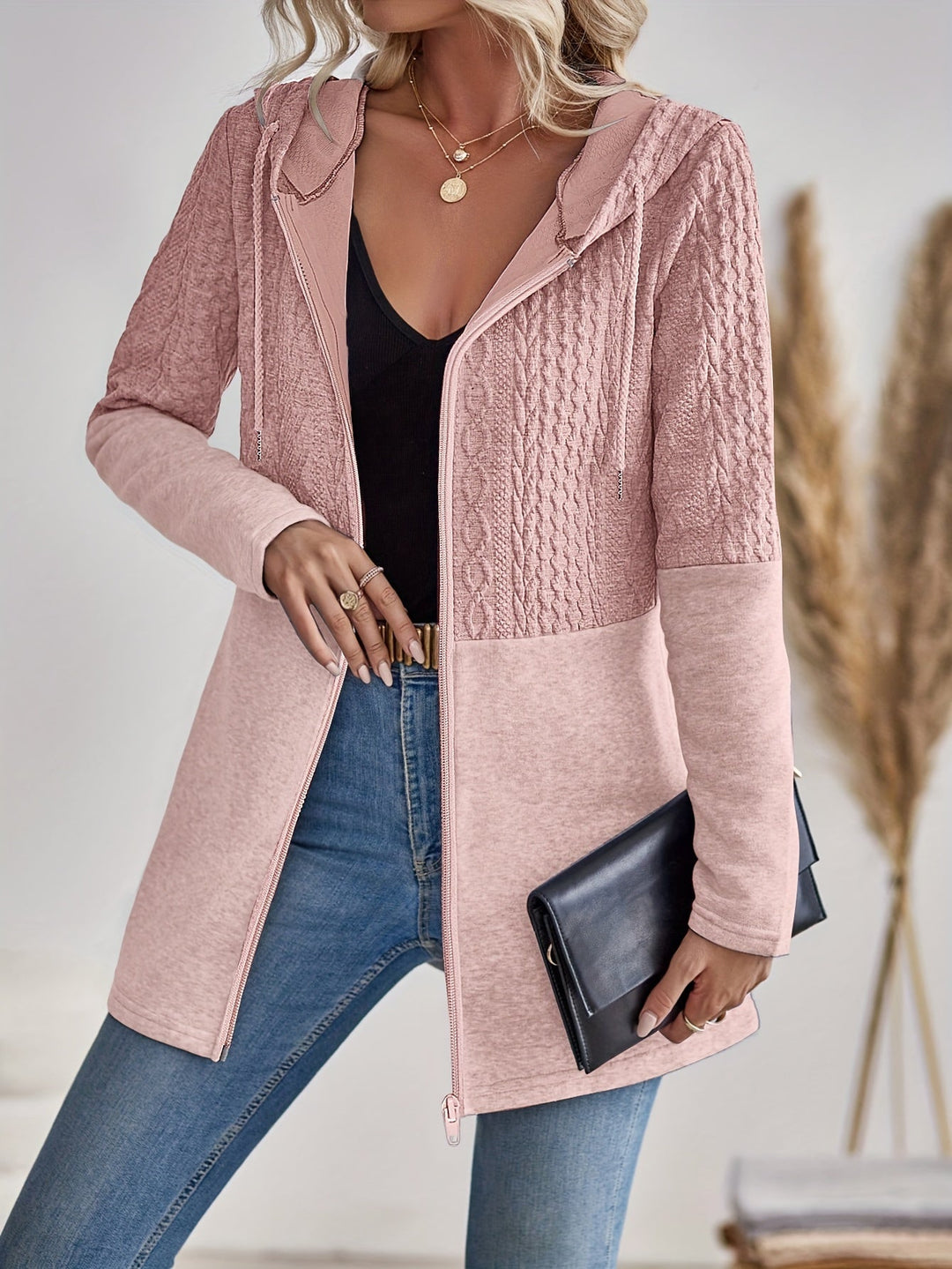 Vespara – Sudadera de Mujer con Cremallera y Capucha Elegante