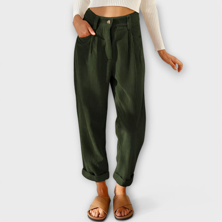 Jana - Pantalones de terciopelo modernos