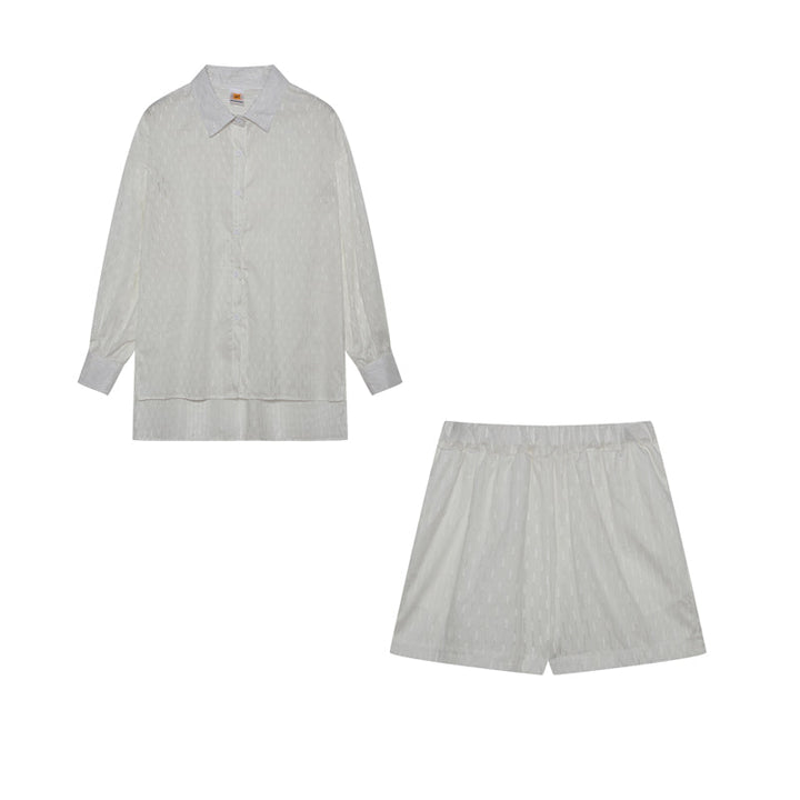 Elizabeth - Conjunto de dos piezas fluido con camisa y pantalones cortos