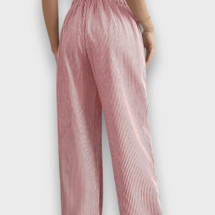 Karina – Pantalones con rayas finas