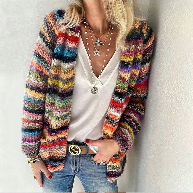 Cleo | Cárdigan elegante multicolor
