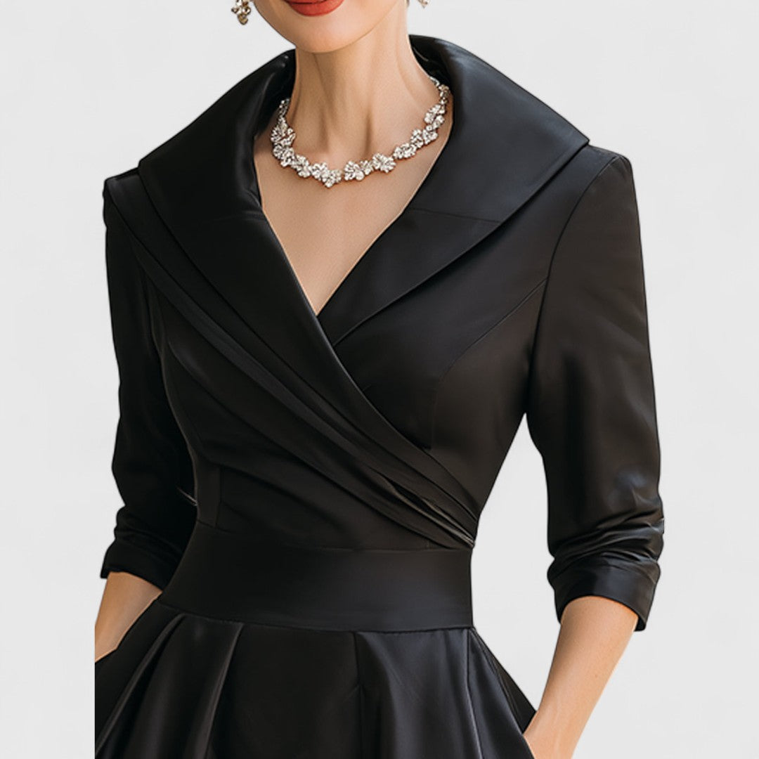 Rosalie | Elegante vestido midi con un ligero brillo
