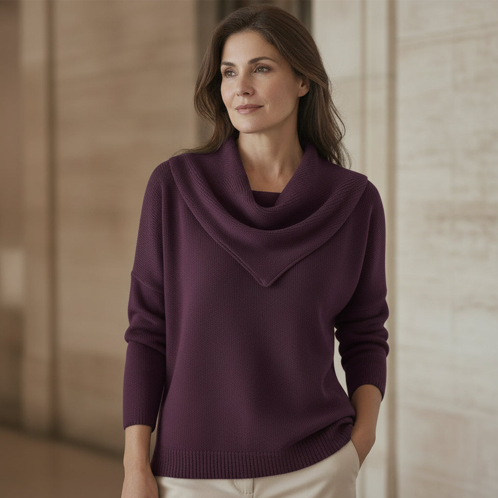 Liora | Jersey Cálido con Cuello Suave