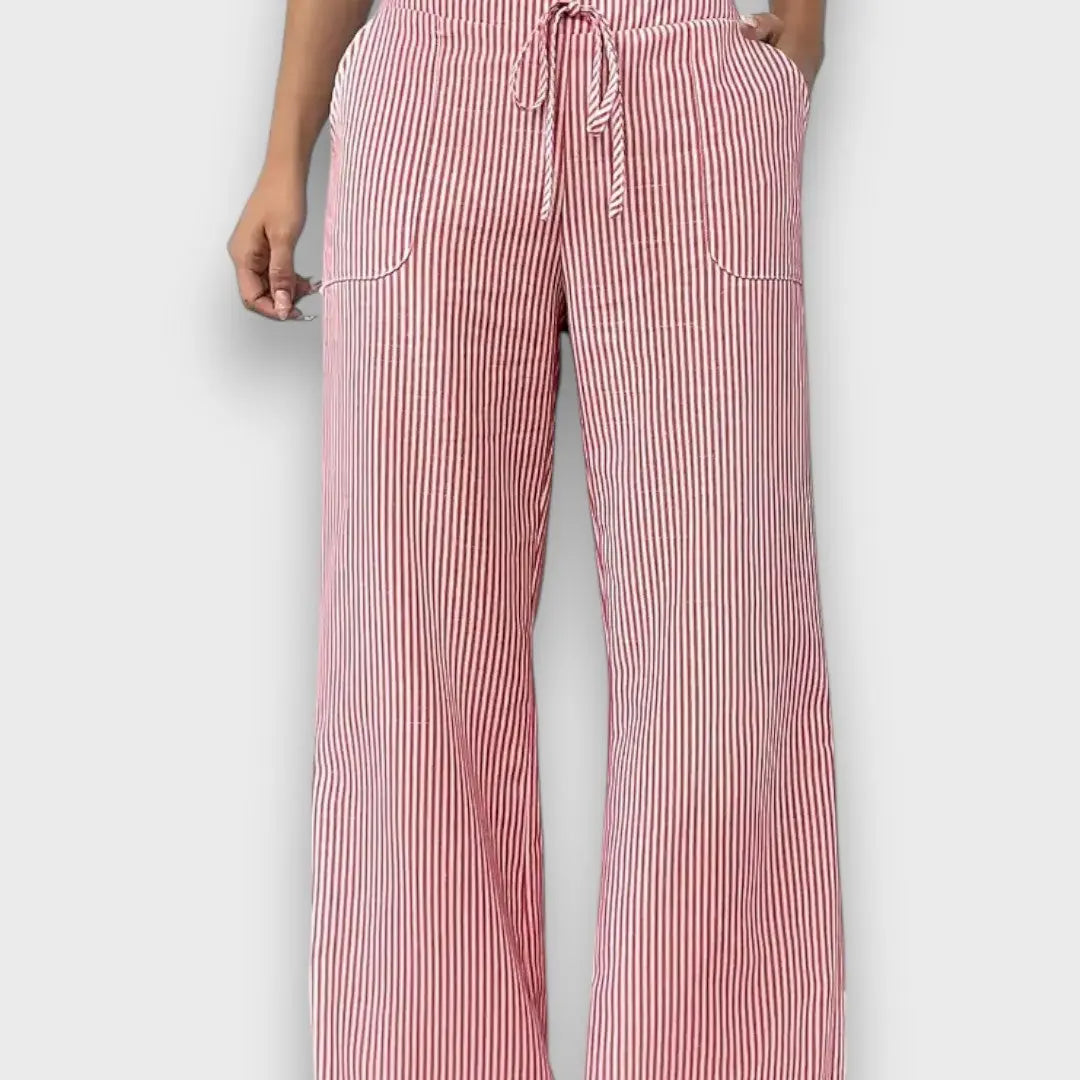 Karina – Pantalones con rayas finas