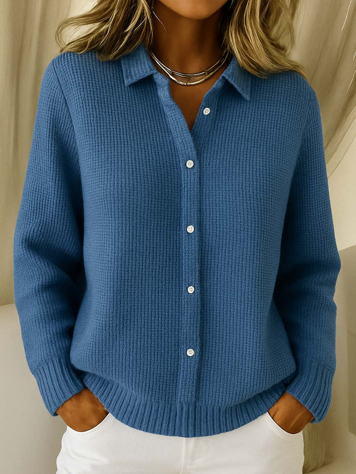 Elena | Cardigan Clásico en Punto Suave