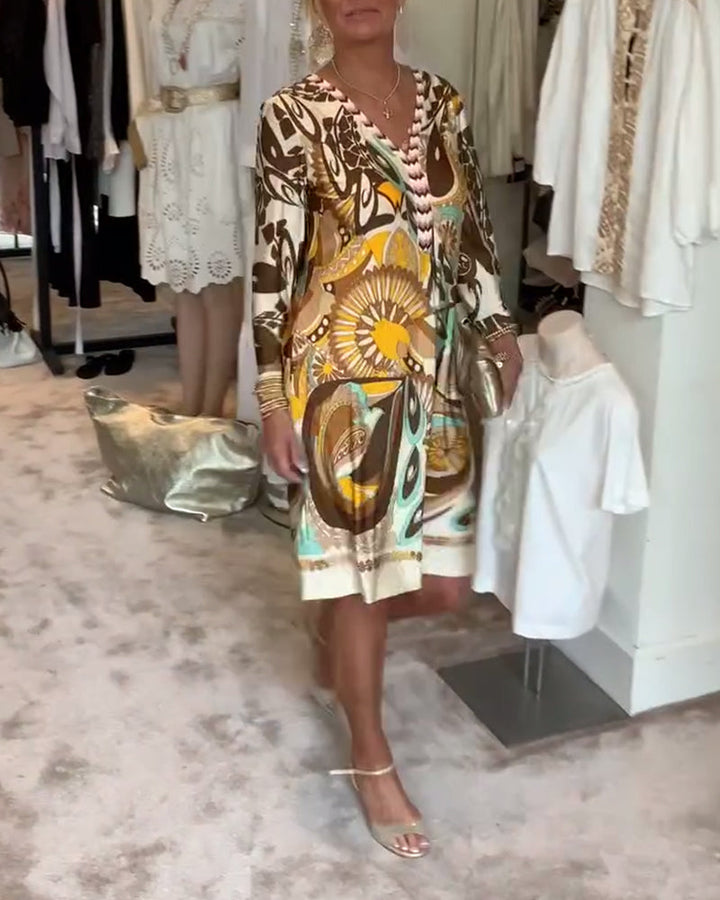 Marta – Vestido boho estampado solar
