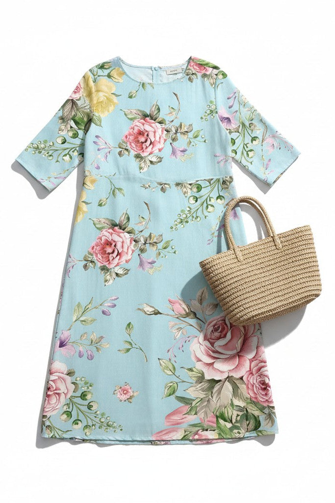 Giorgia – Vestido boho floral al atardecer
