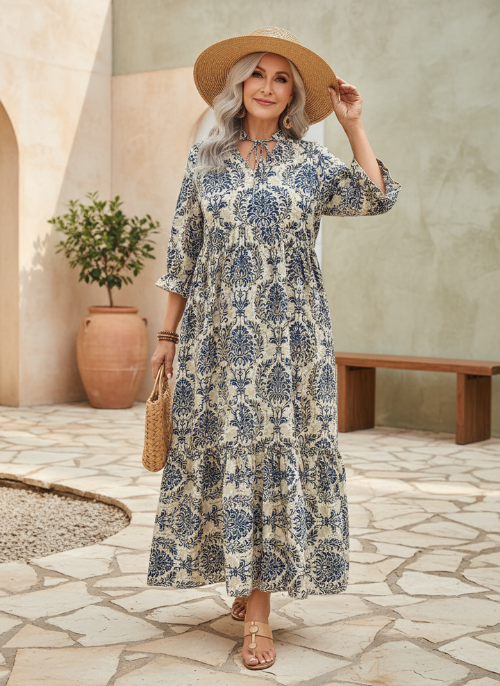 Marta – Vestido boho mosaico