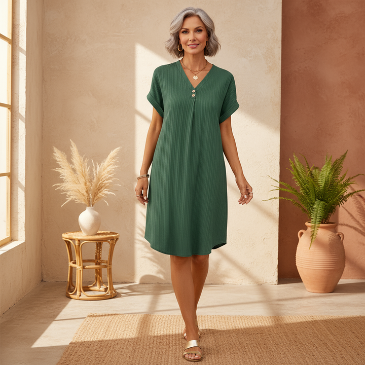 Carina – Vestido boho con escote en V