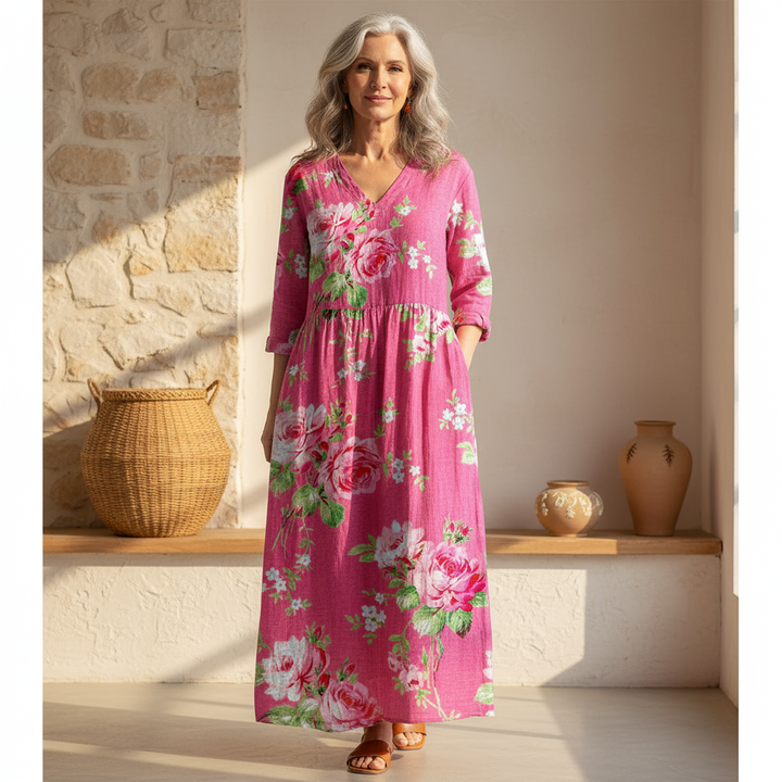 Rosalía – Vestido boho floral decidido